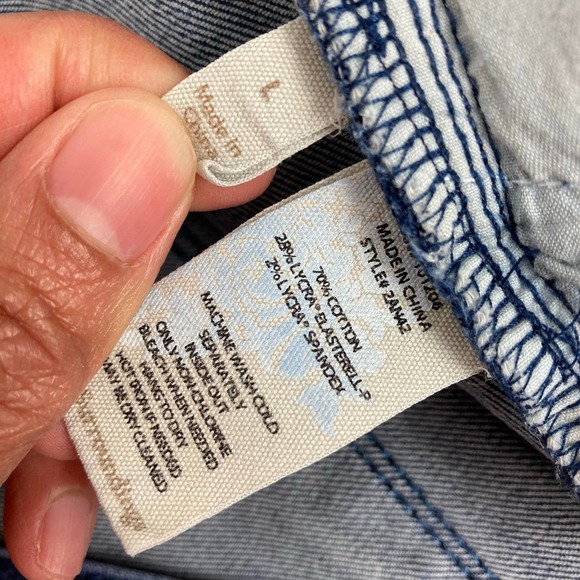 Soft Surroundings Skinny High Waist Jeans Sz L - Picture 7 of 7